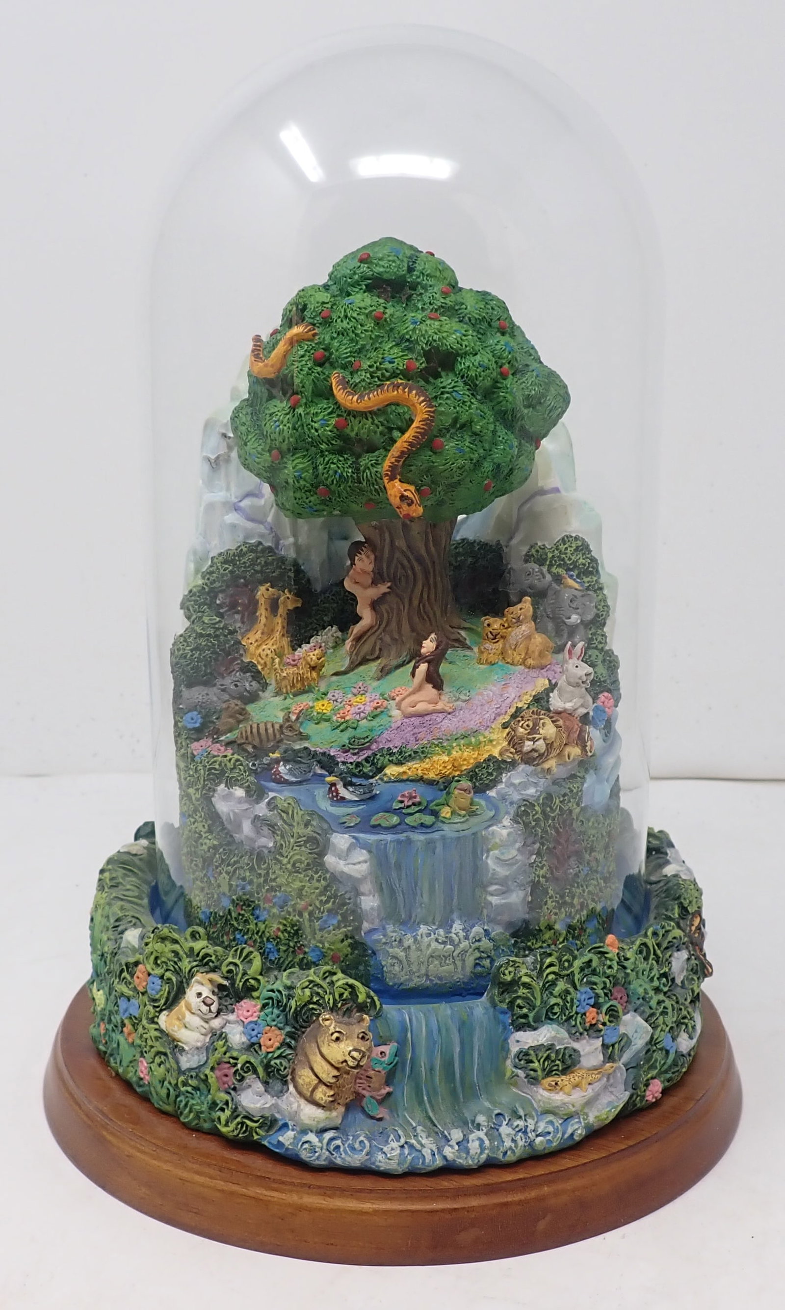 Bill Bell Franklin Mint Paradise Music Box: Approx 9 1/2" tall. Shipping available