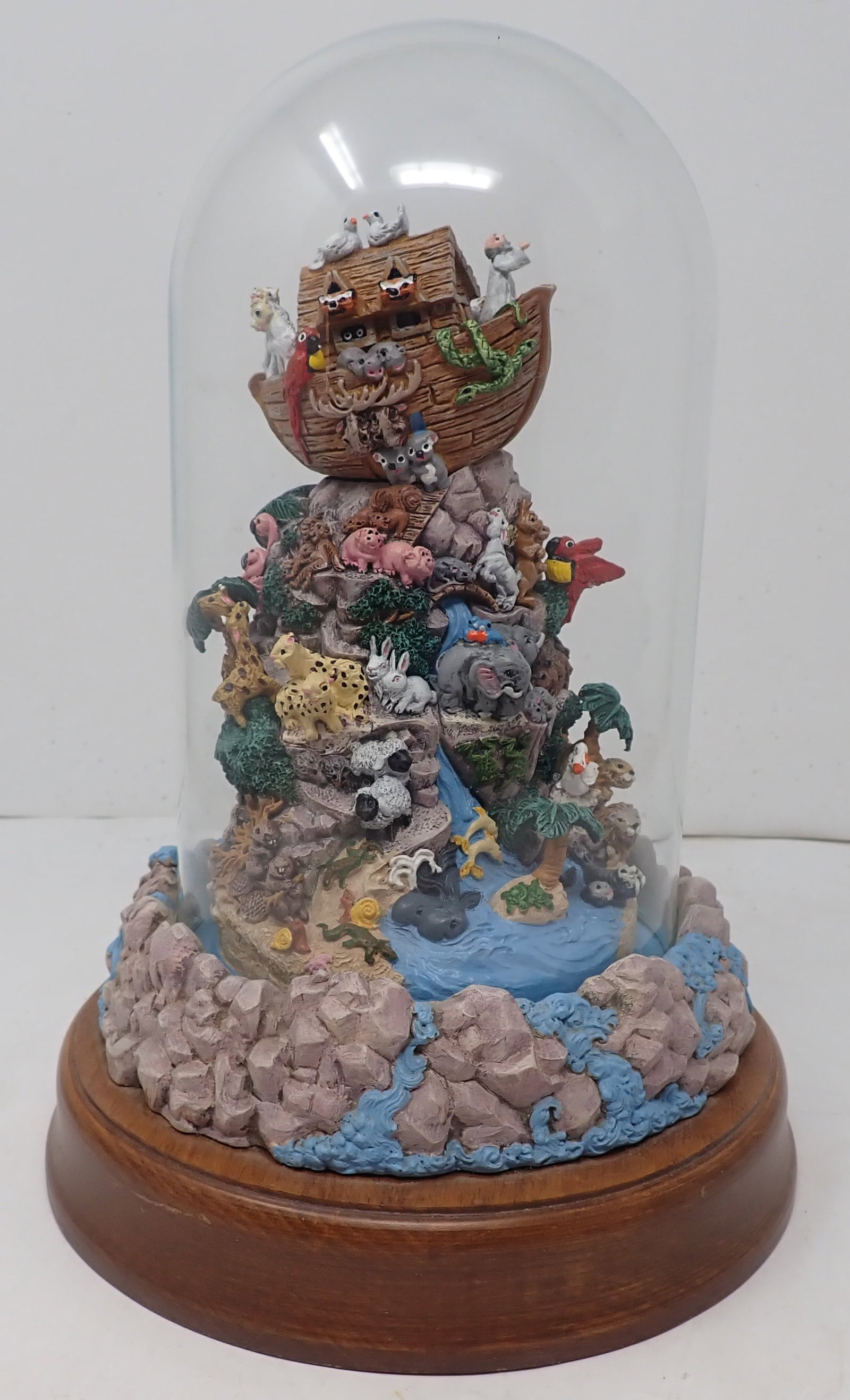 Bill Bell Franklin Mint Noah's Ark Music Box: Approx 9 3/4" tall. Shipping available