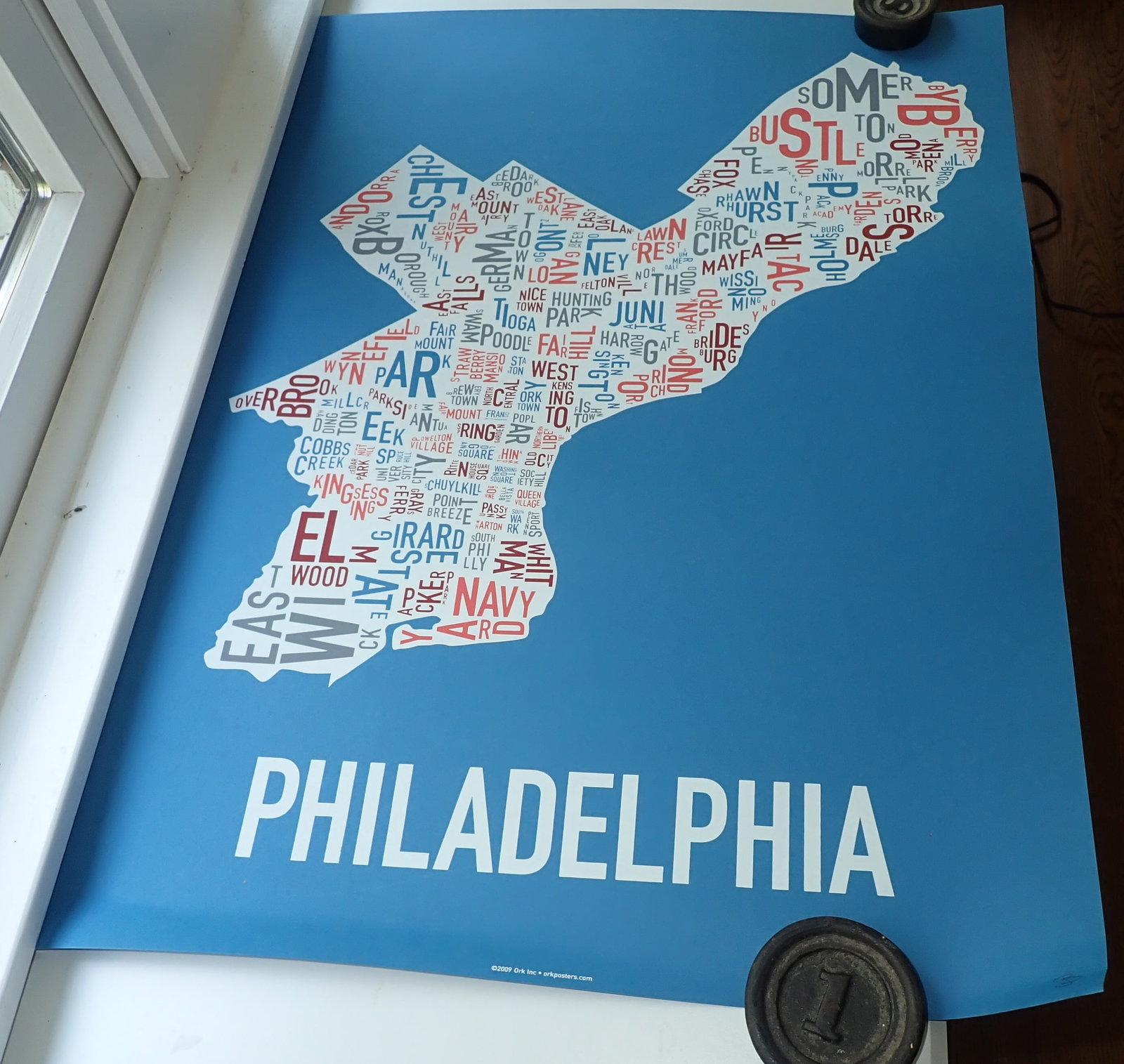 2 Philadelphia Posters: #1 is approx 18" x 24". #2 is 19" x 25". Shipping available