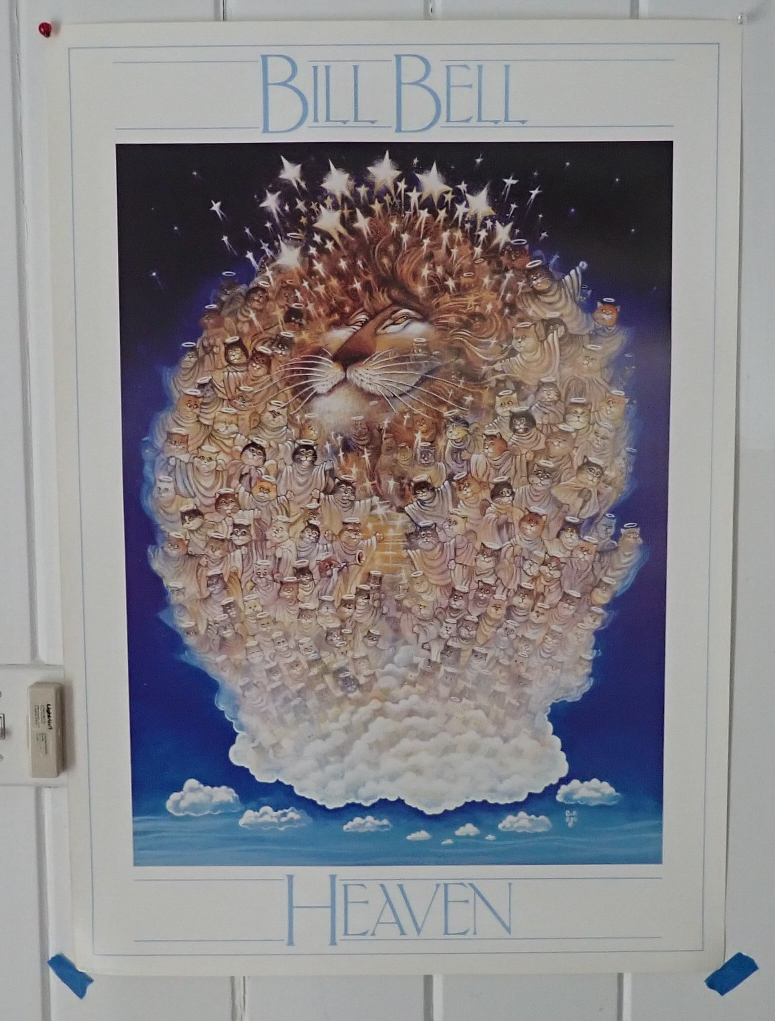 Bill Bell Heaven Poster: Approx 24" x 34". Shipping available