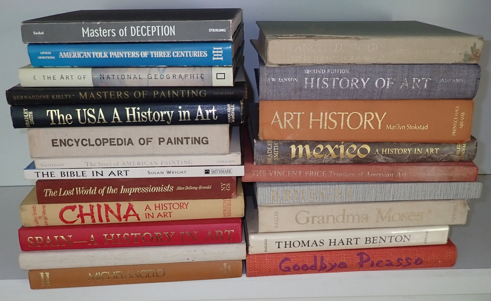 Art , China, Michelangelo, Picasso, & Misc Books: NO in house shipping !