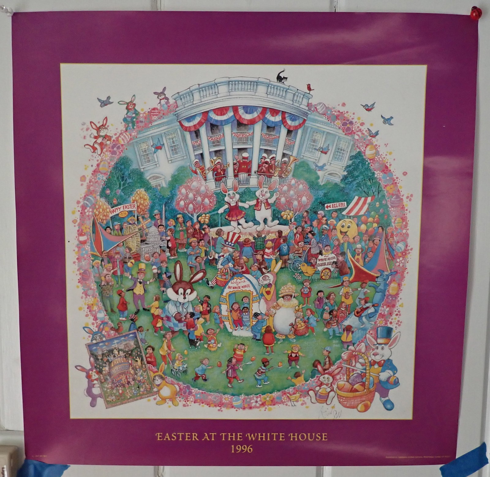 Bill Bell Easter At The Whitehouse Signed Poster (1 of 5)