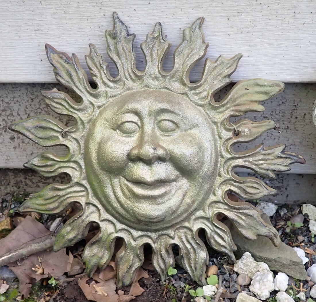 Sun Face Wall Plaques - 4