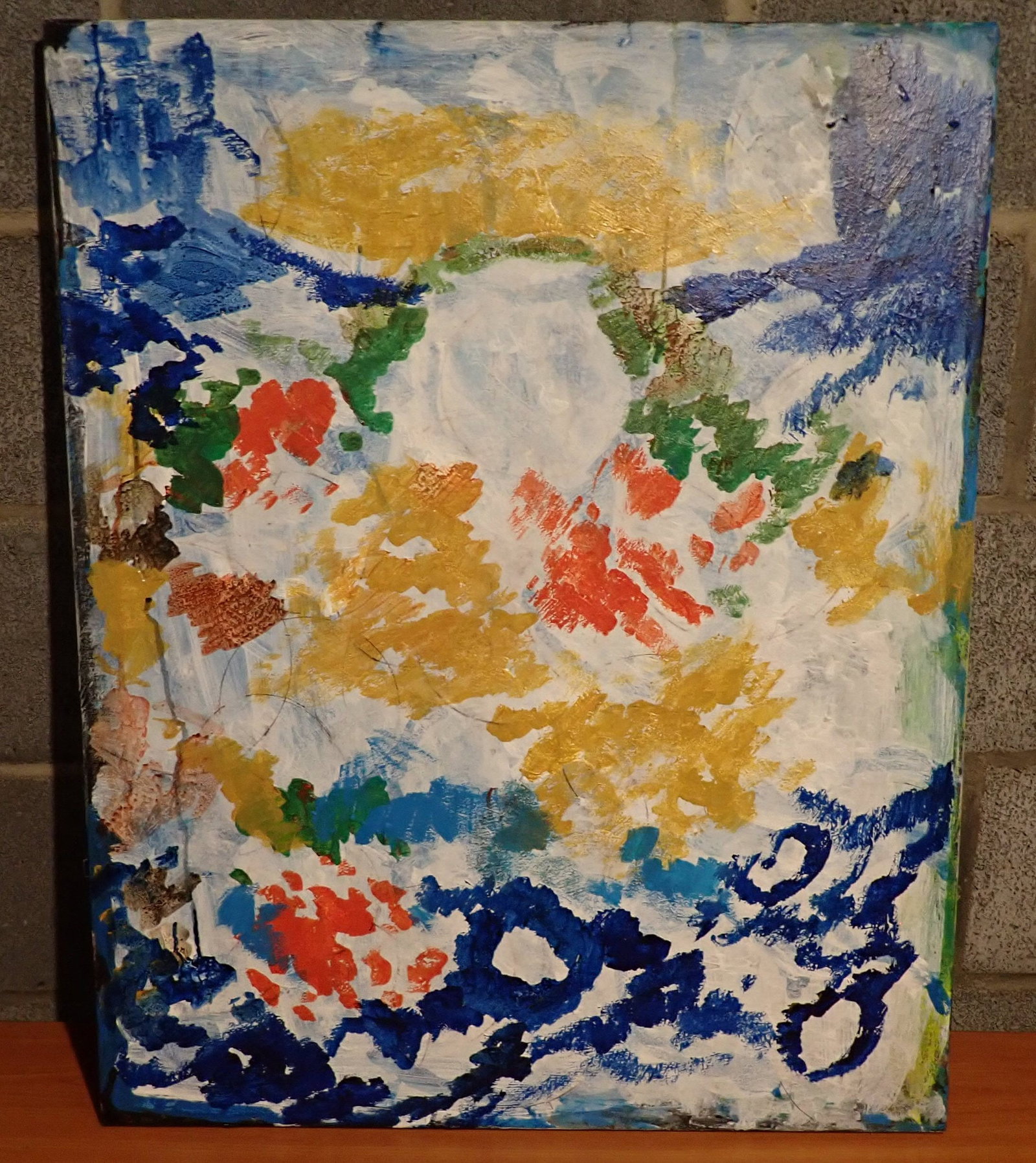 Bill Bell Neptune's World Oil on Canvas Painting: Approx 24" x 30" . No in house shipping !