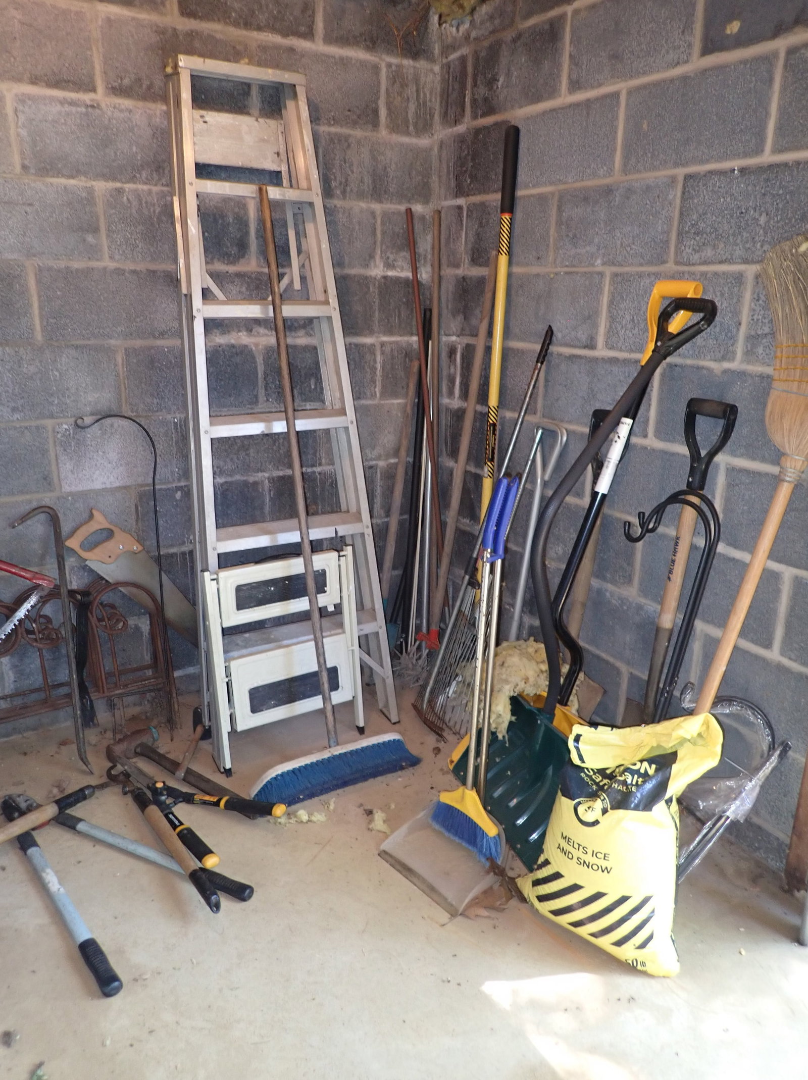 Aluminum Ladder, Garden Tools, Pruners, & Misc (1 of 7)