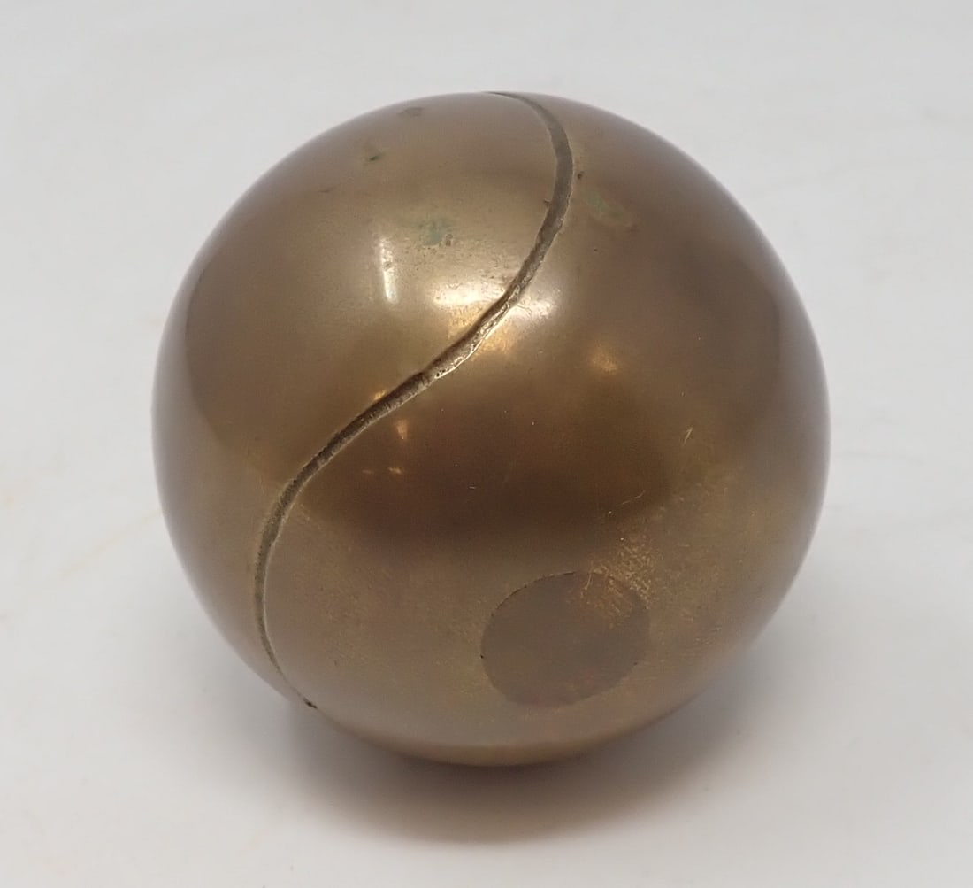 Brass Baseball: Approx 2 1/4" in diameter. Shipping available