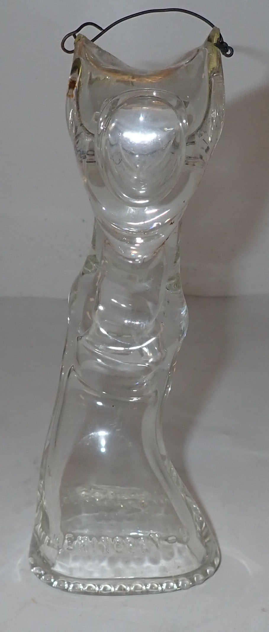 Hemingray Stretched Glass Insulator Cat: Approx 7" tall. Shipping available