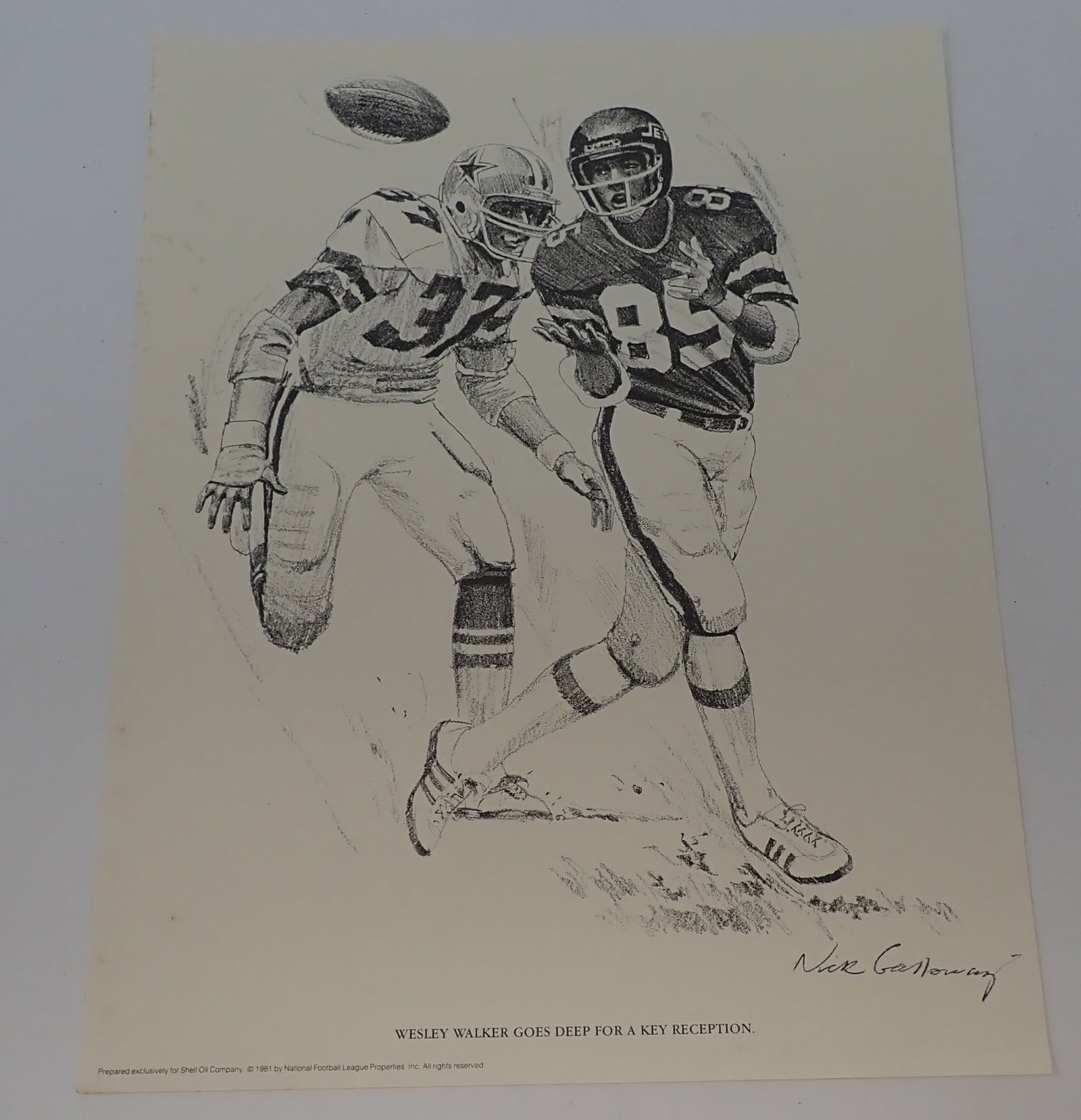 25 1981 Shell Oil Galloway Football Prints (1 of 7)