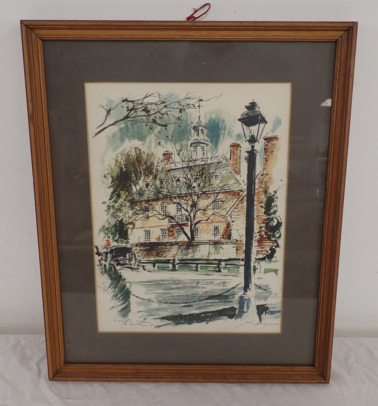 Signed Watercolor: Approx 14 1/4" x 17 1/4". Shipping available ($20 handling charge, plus postage)