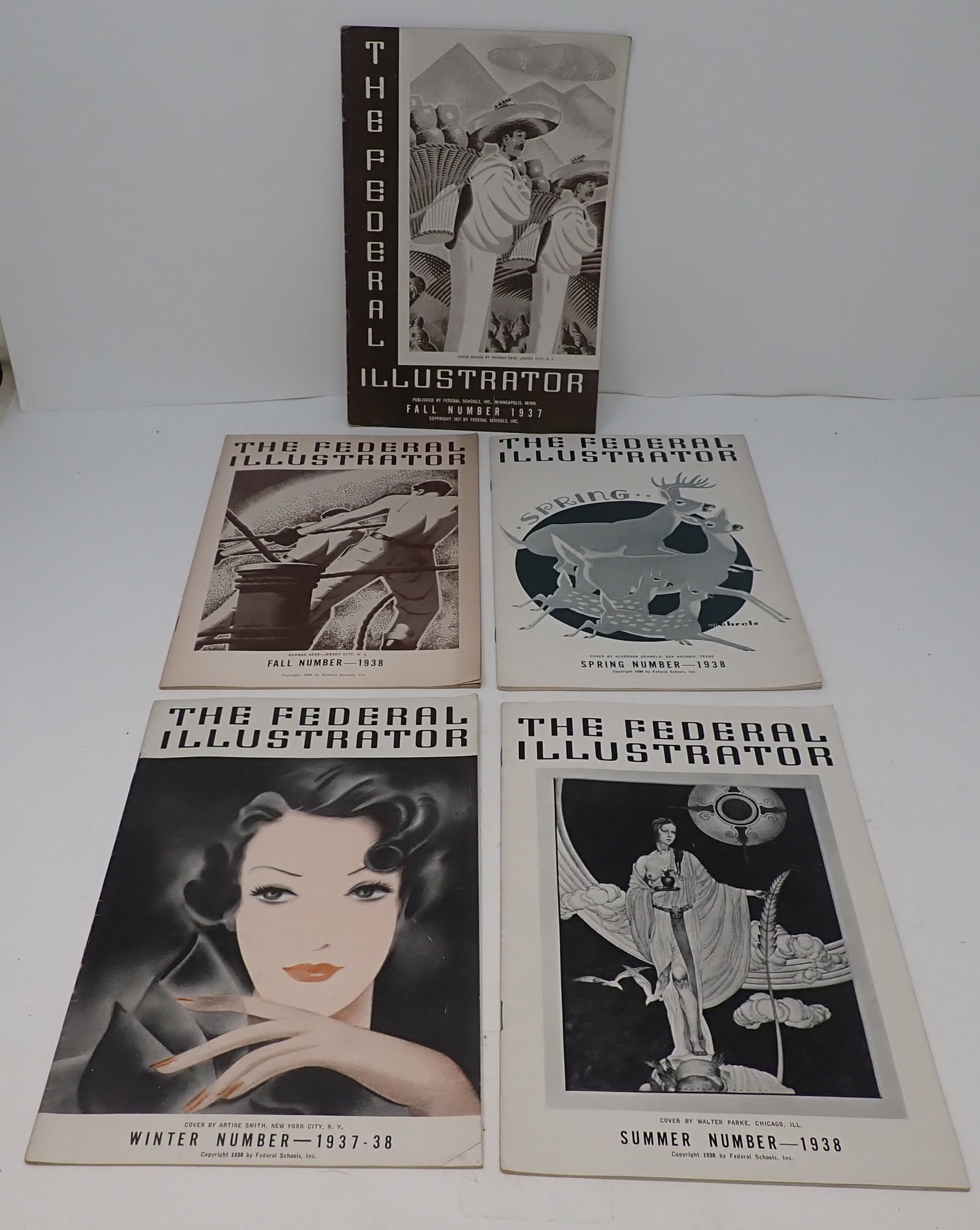 1930's Federal Illustrator Magazines: Shipping available