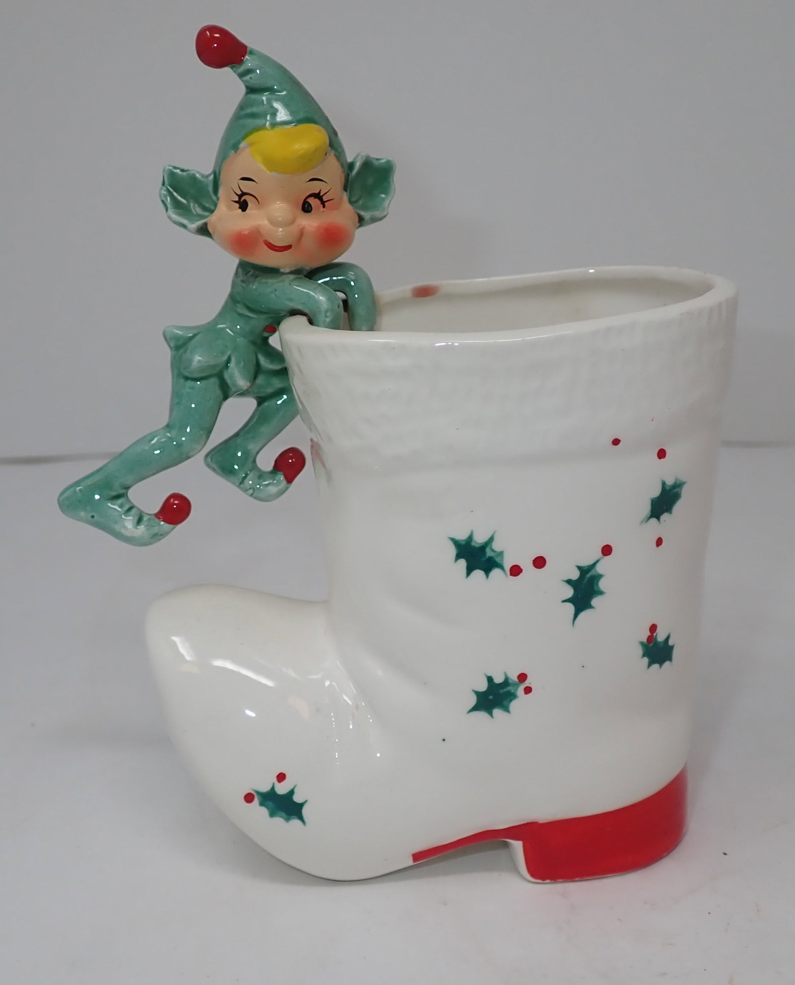 1959 Holt Howard Pixie Boot Elf Planter (1 of 2)