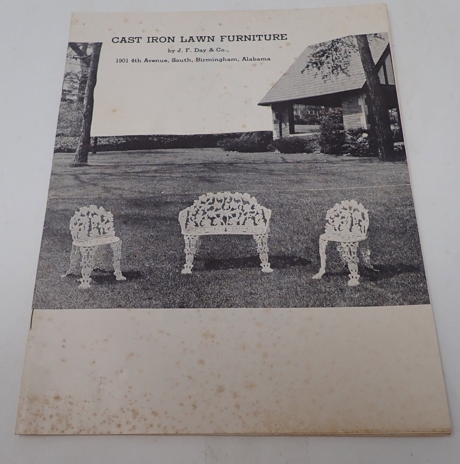 Cast Iron Lawn Furniture Catalog w/ Slave Boy Hitching Post: Shipping available