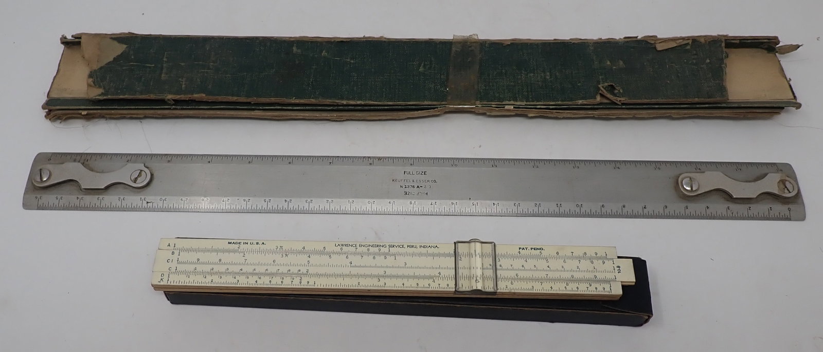 Keuffel Esser 1376A Rule & Lawrence Deluxe Slide Rule: Shipping available