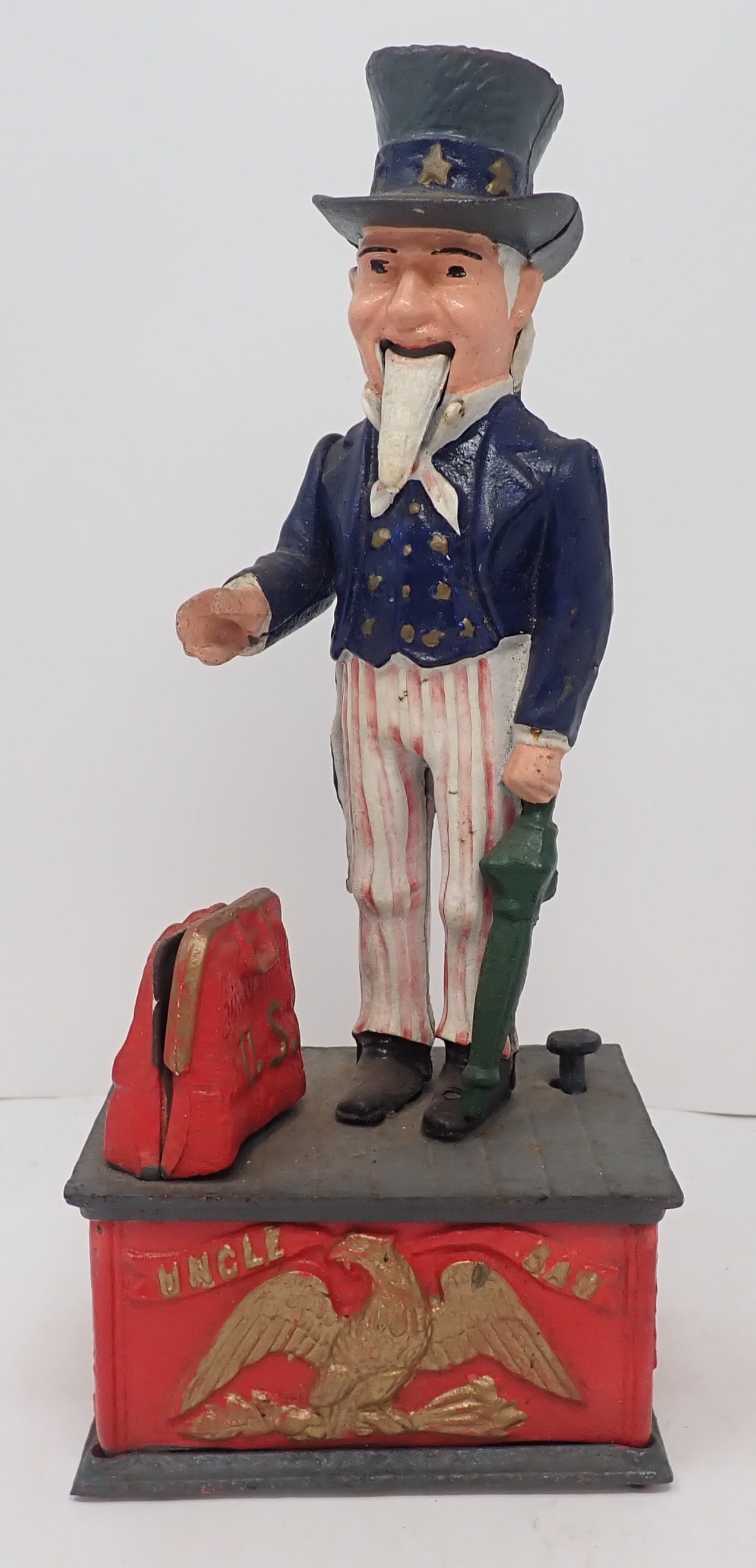 Uncle Sam Cast Iron Mechanical Bank (1 of 4)
