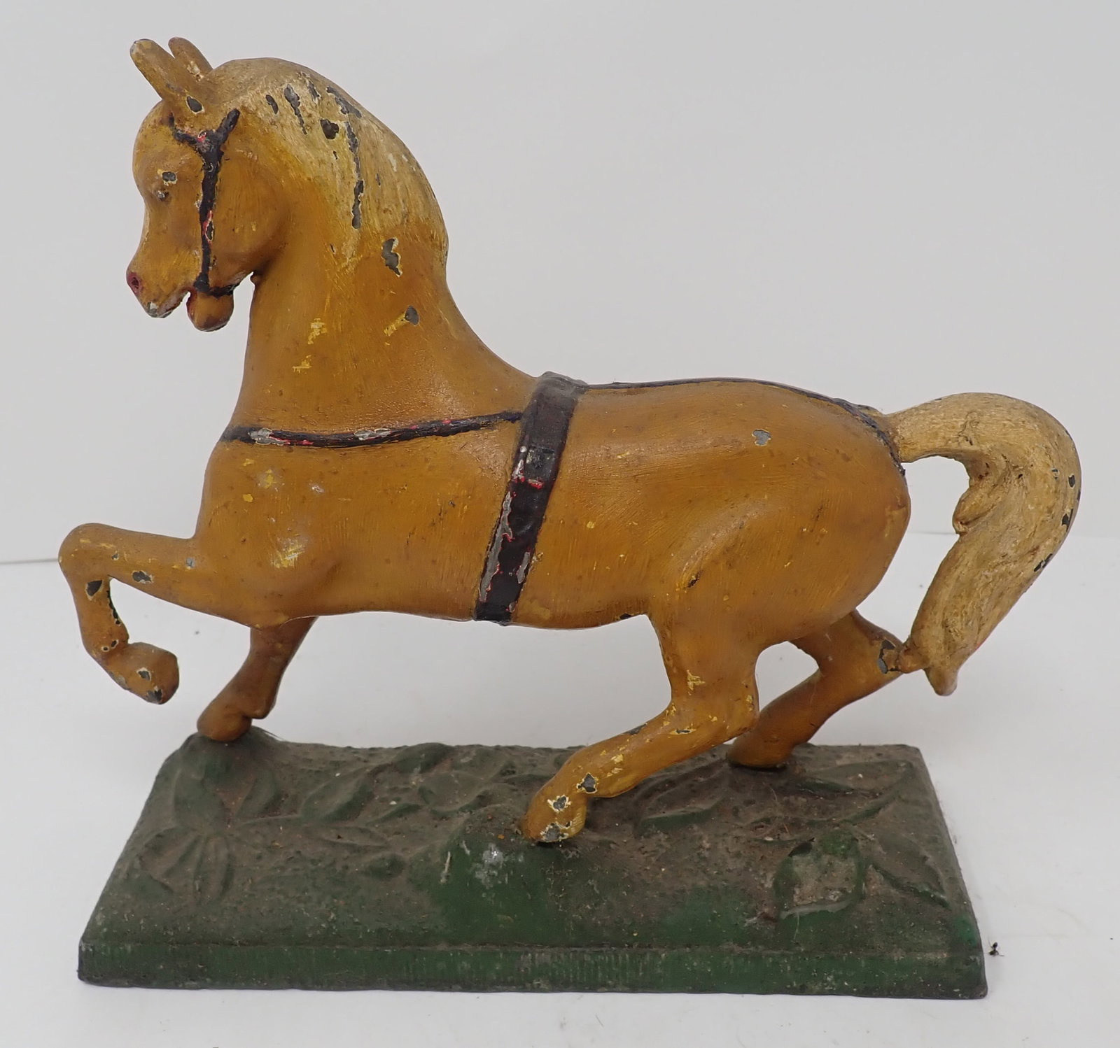 Pot Metal Horse Statue - 3