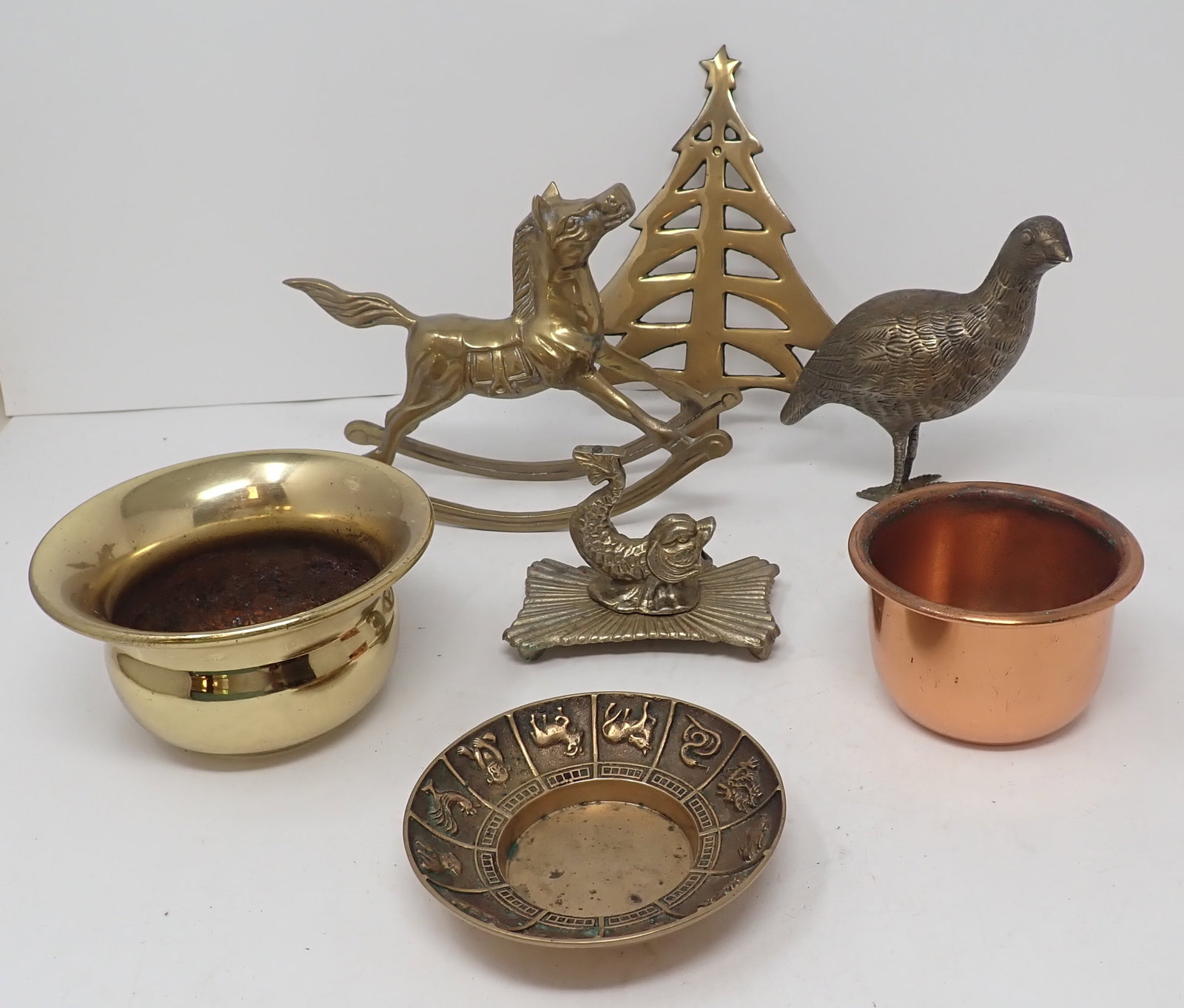 Brass & Copperware: Rocking horse is approx 7 1/4" long and 5 3/4" tall. Shipping available