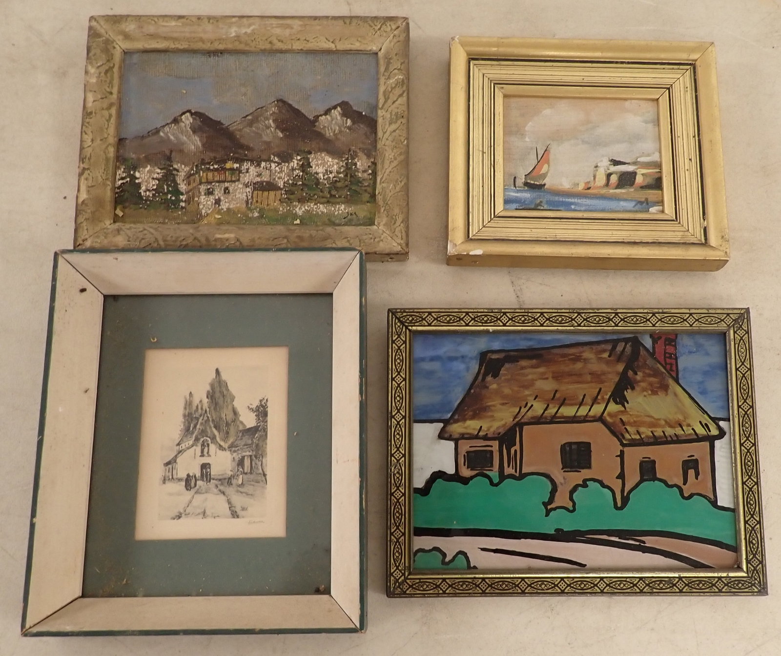 Misc Art incl Reverse Painting House (1 of 8)