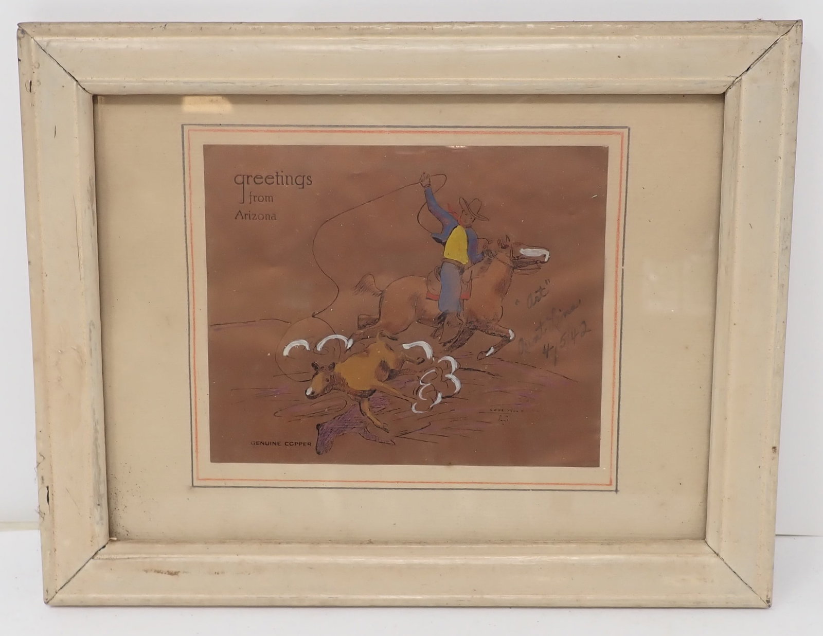 Lone Wolf Arizona Rodeo Greeting Card: Approx 7 1/4" x 9 1/4". Shipping available