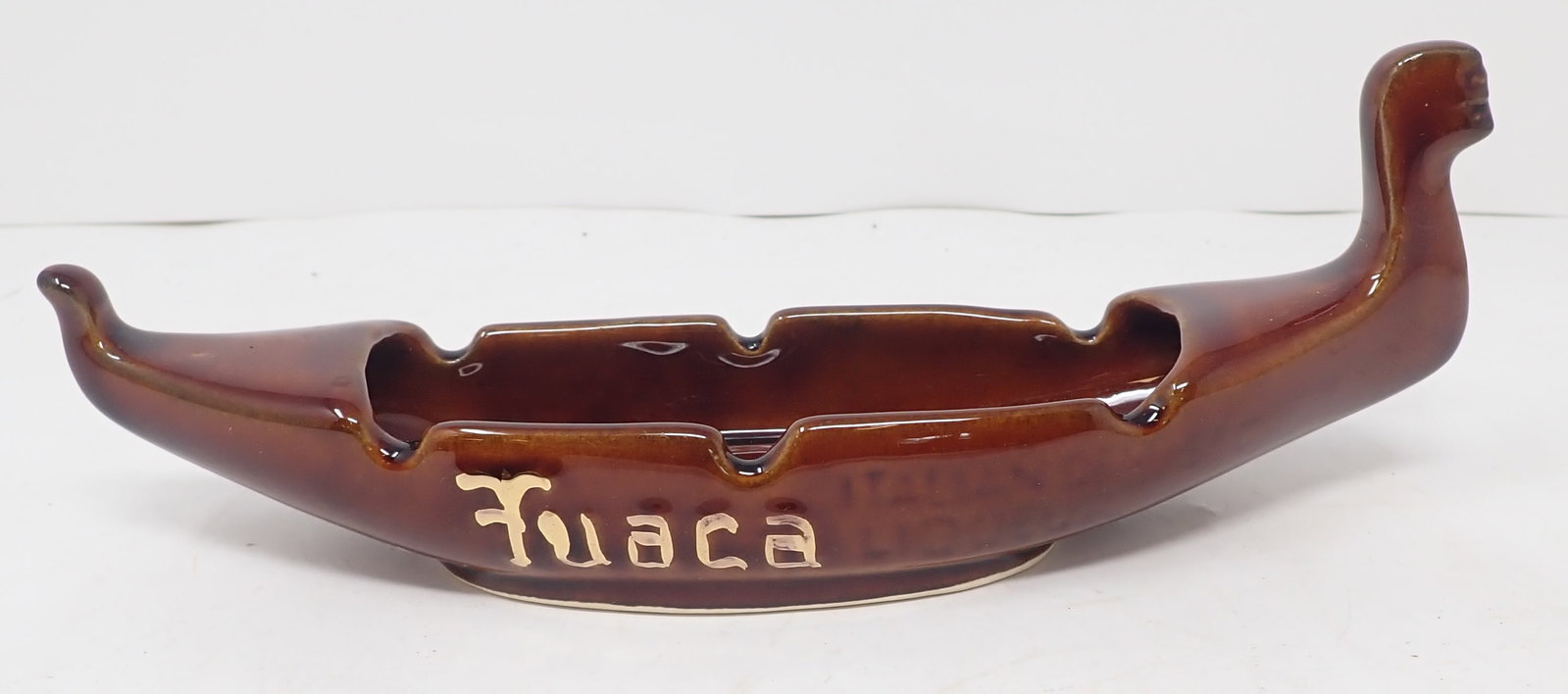 Tuaca Italian Liquor Viking Ship Ashtray: Apprx 9 1/2" long. Shipping available