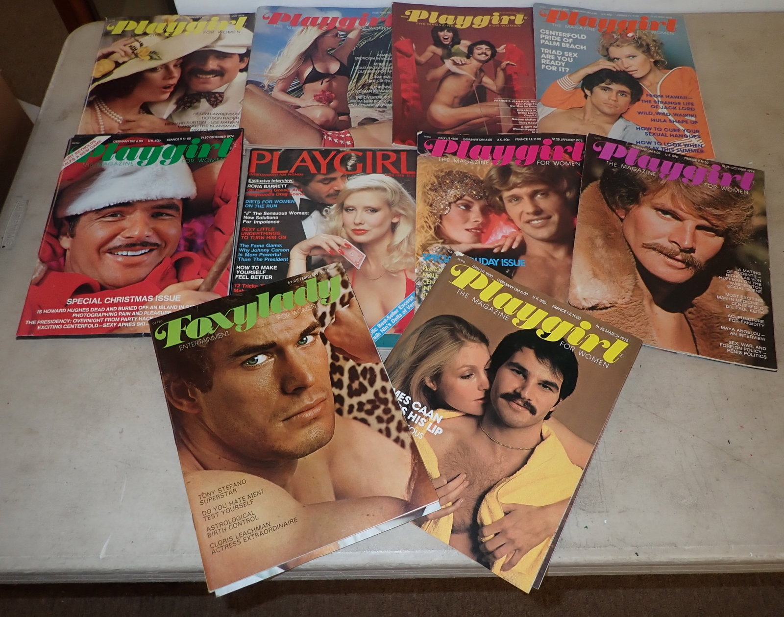 1970's Playgirl & Foxylady Magazines: Shipping available