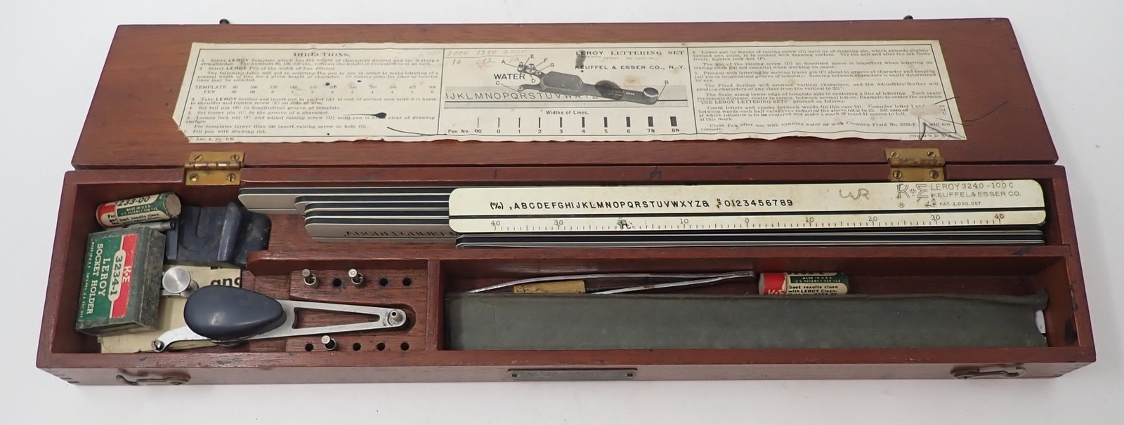 Keuffel & Esser Leroy Lettering Templates: We do not guarantee it is complete. Shipping available.
