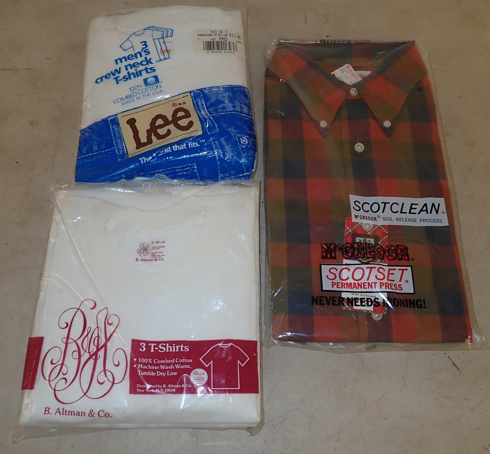 B. Altman , Lee , & McGregor Shirts: Shipping available