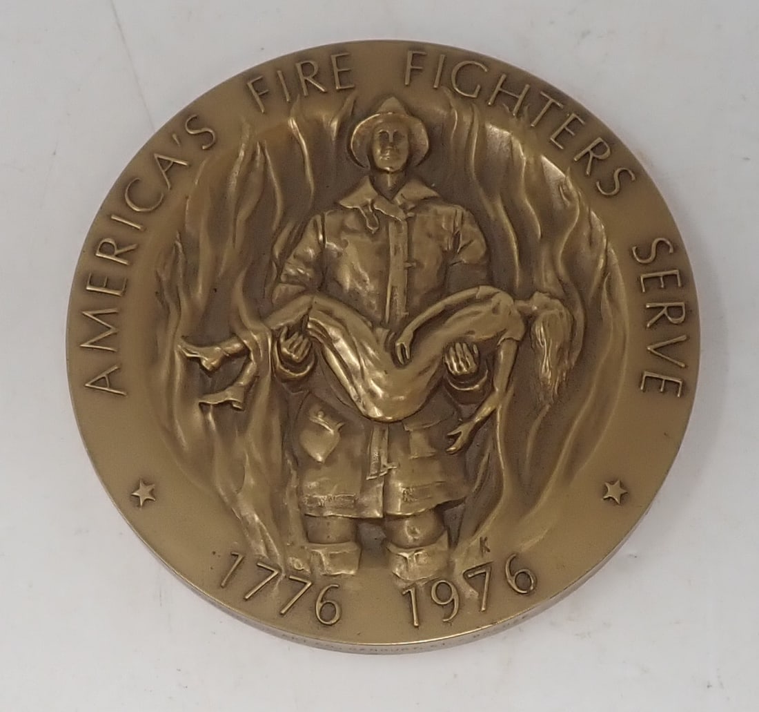Bronze Fire Fighter Medal (1 of 3)