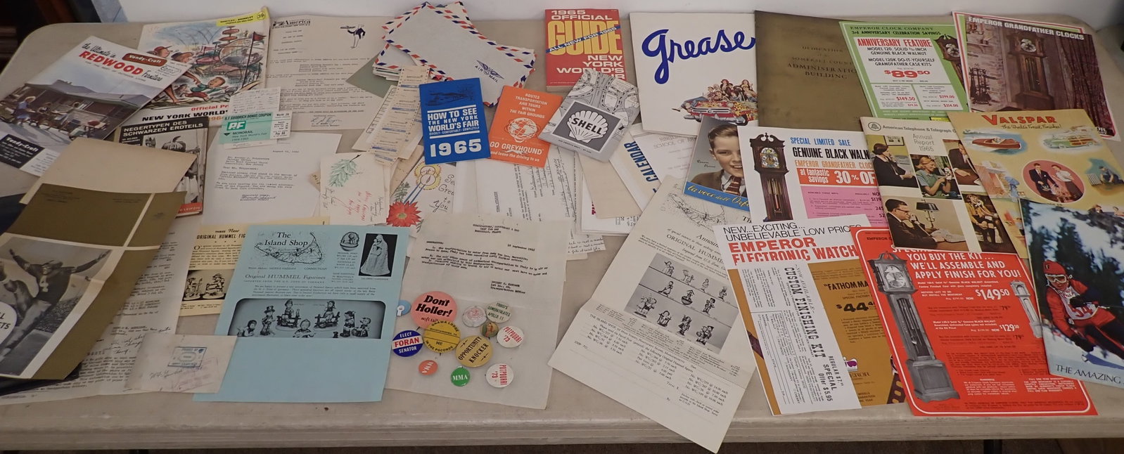 Ephemera , Brochures , NY Worlds Fair & Misc (1 of 13)