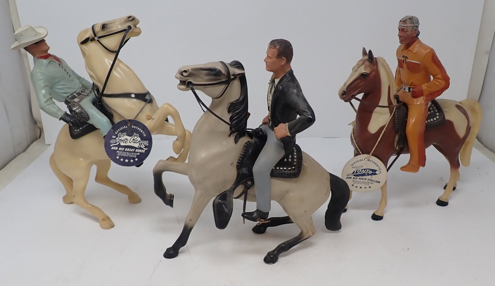 Hartland Lone Ranger , Tonto , & Paladin: Tallest is approx 9 3/4". Shipping available