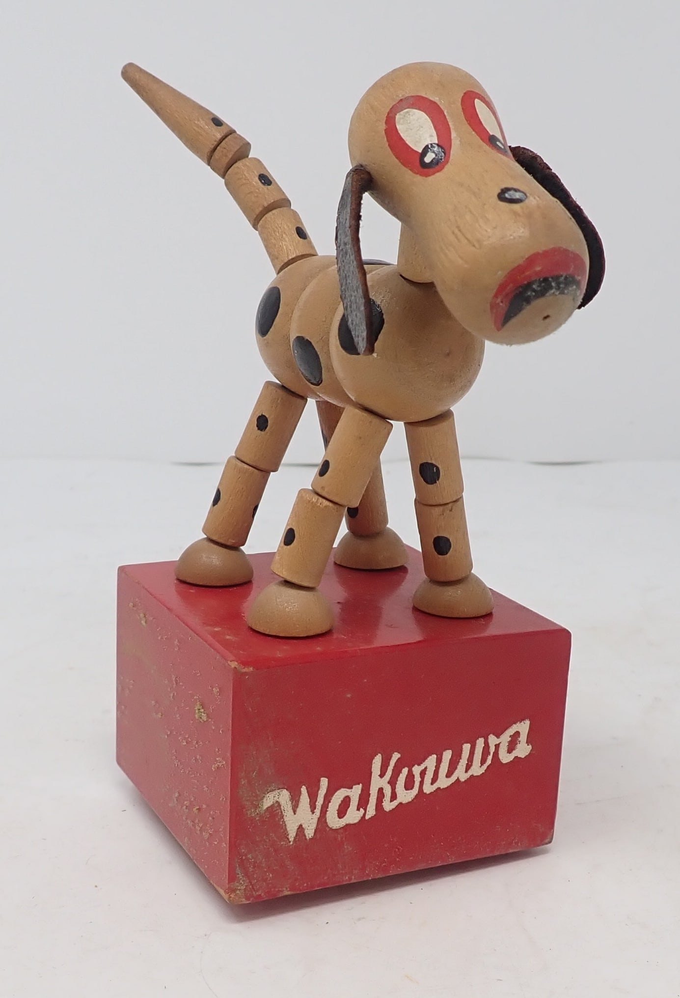 Wakouwa Wooden Dog Push Puppet (1 of 3)
