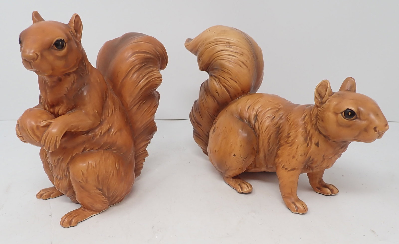 Norcrest Squirrels: Tallest is approx 6 1/2" tall. Shipping available