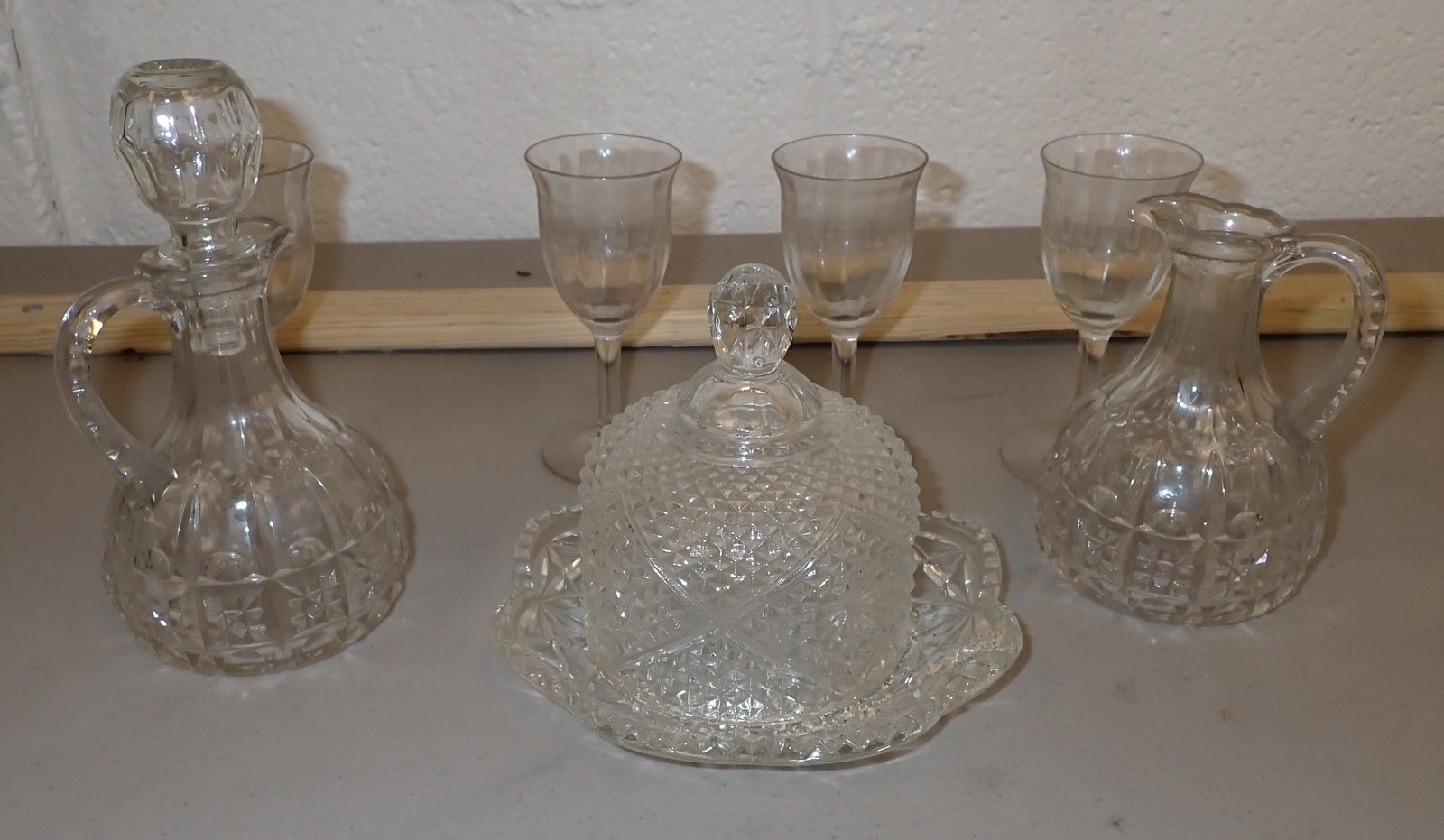 Cordial Cups, Blown Glass Cruets, & Misc (1 of 3)