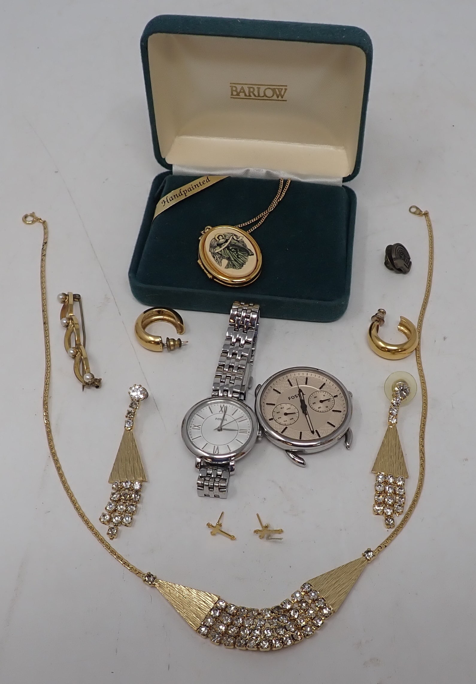 Fossil Wristwatches & Estate Costume Jewelry: Shipping available