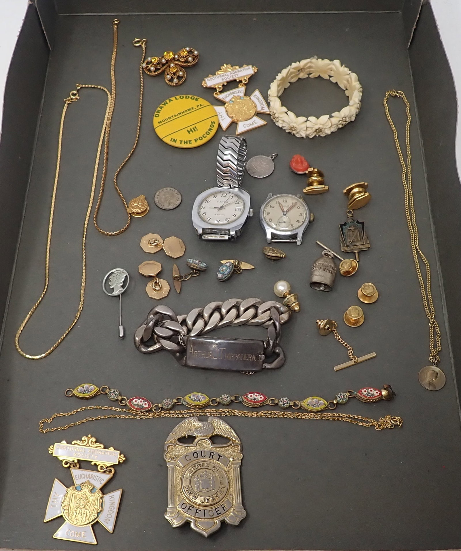 NJ Court Officer Badge , Wristwatches , & Misc: Shipping available