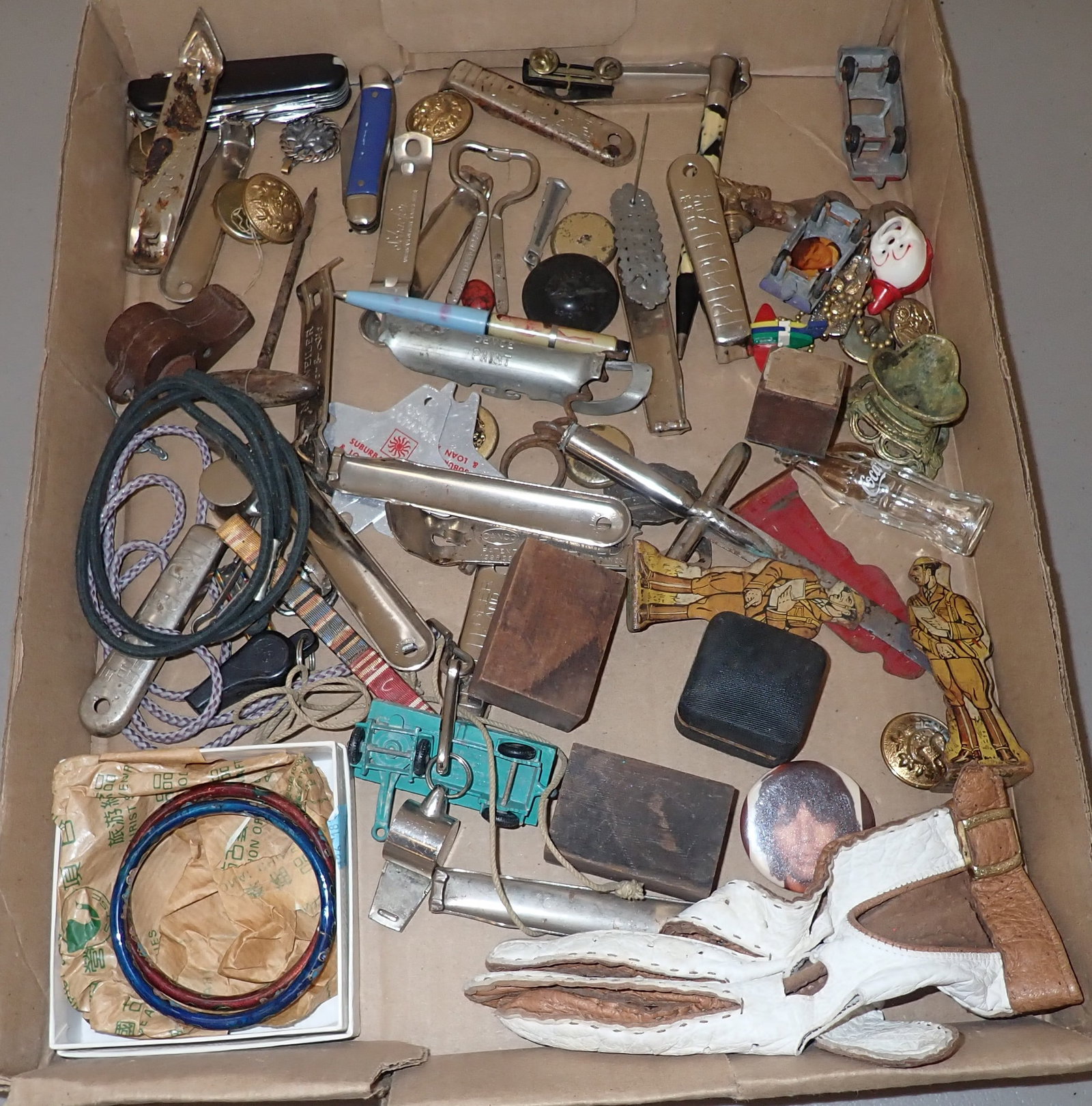 Bottle Openers, Pocket Knives, Printers Blocks, & Misc (1 of 9)