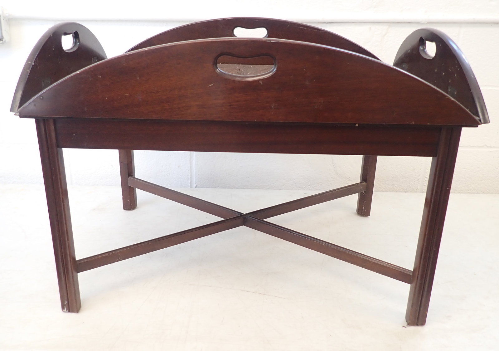Butlers Table: Apprx 21 1/2" x 30 3/4" x 21 1/2" tall. NO in house shipping !