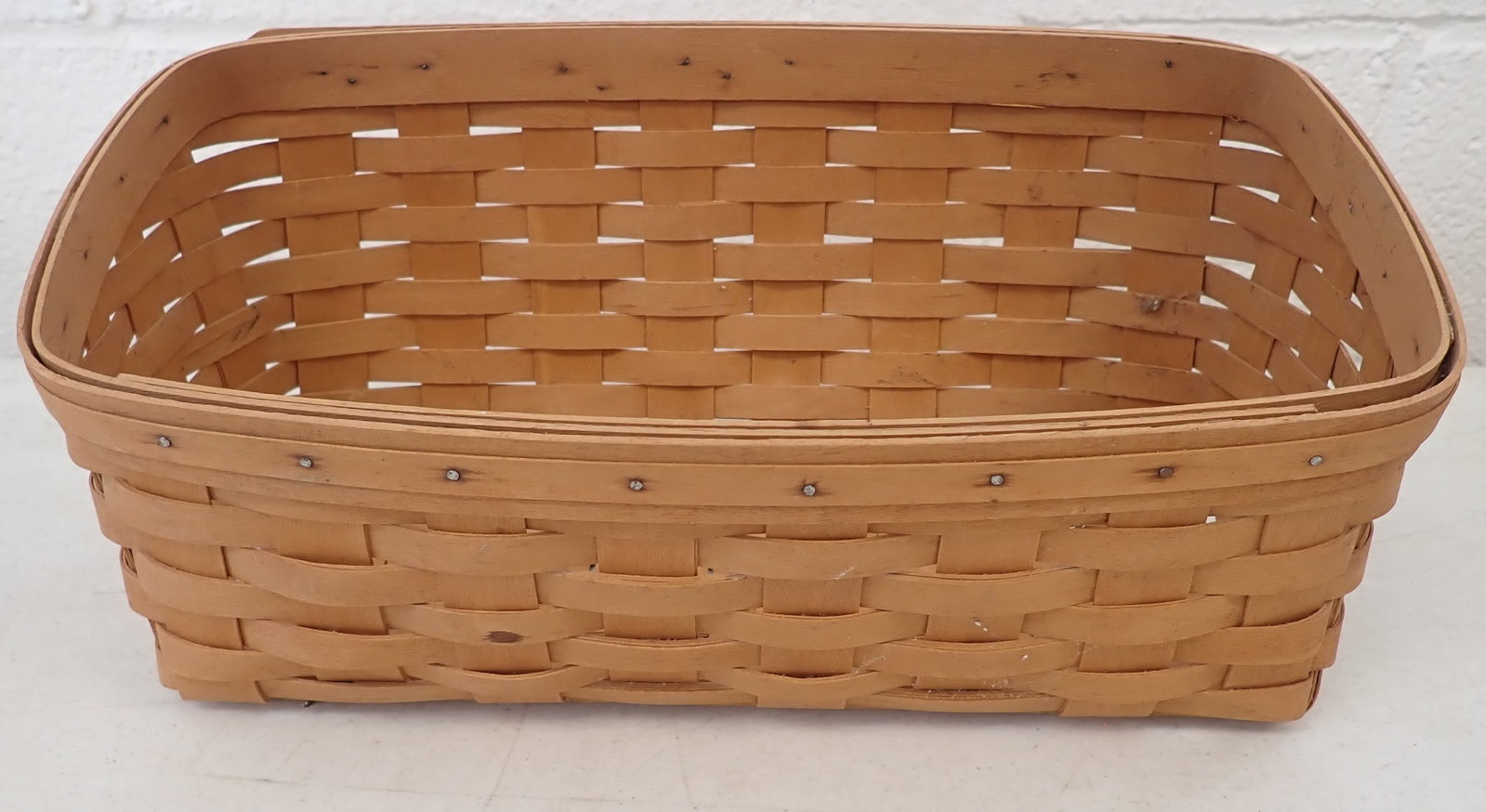 Longaberger Basket: Approx 8" x 14 1/2" x 6 1/2" tall. Shipping available