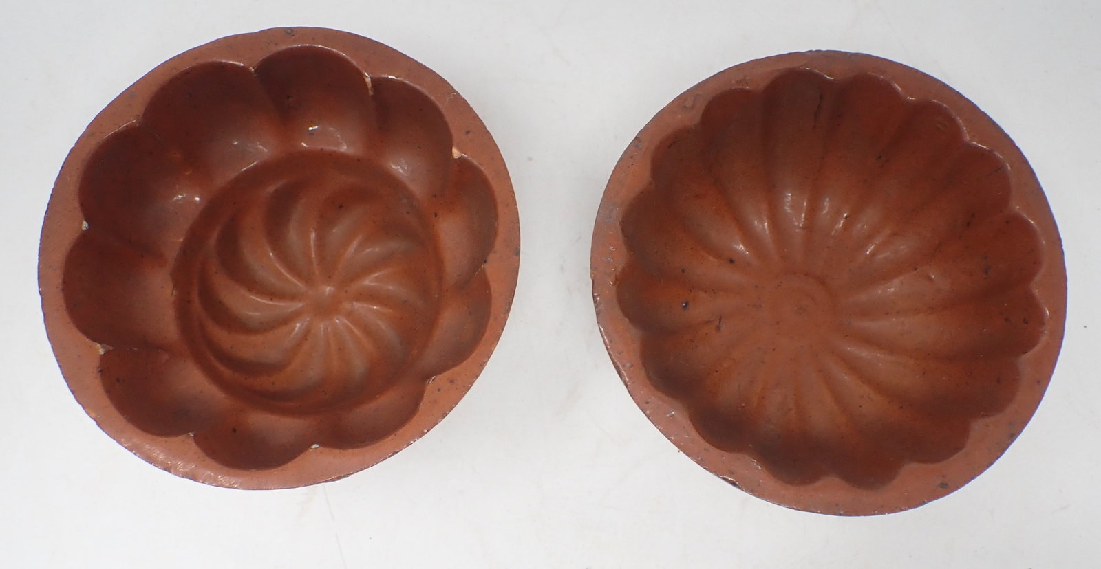2 Redware Molds - 2