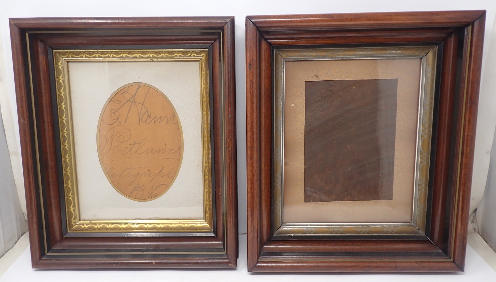 Pair of Deep Walnut Frames - 3