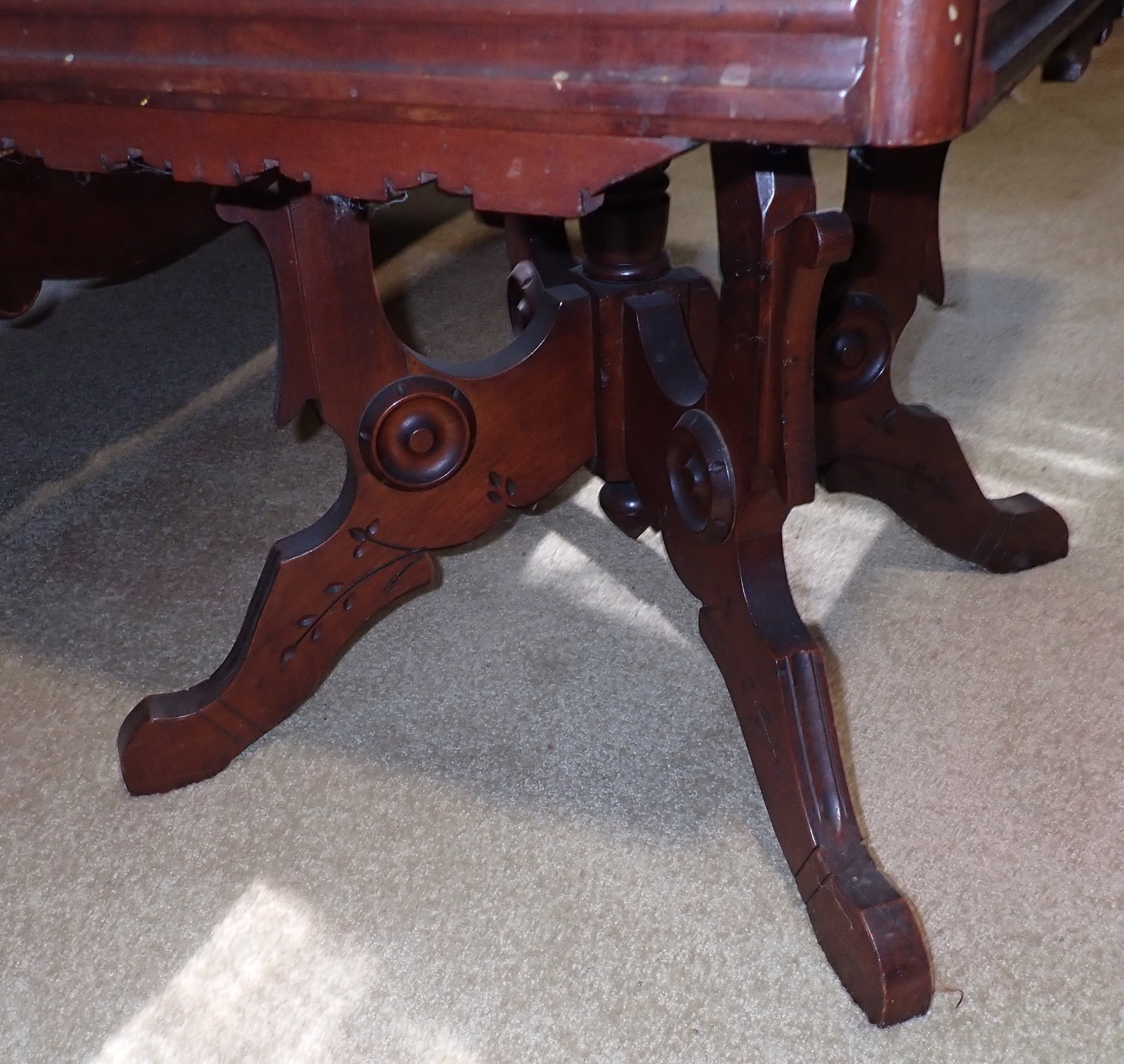 Victorian Marble Top Side Table - 3