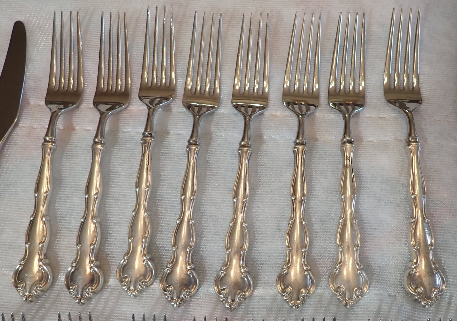 42pcs Wallace Flatware w/ Sterling Silver Handles - 5