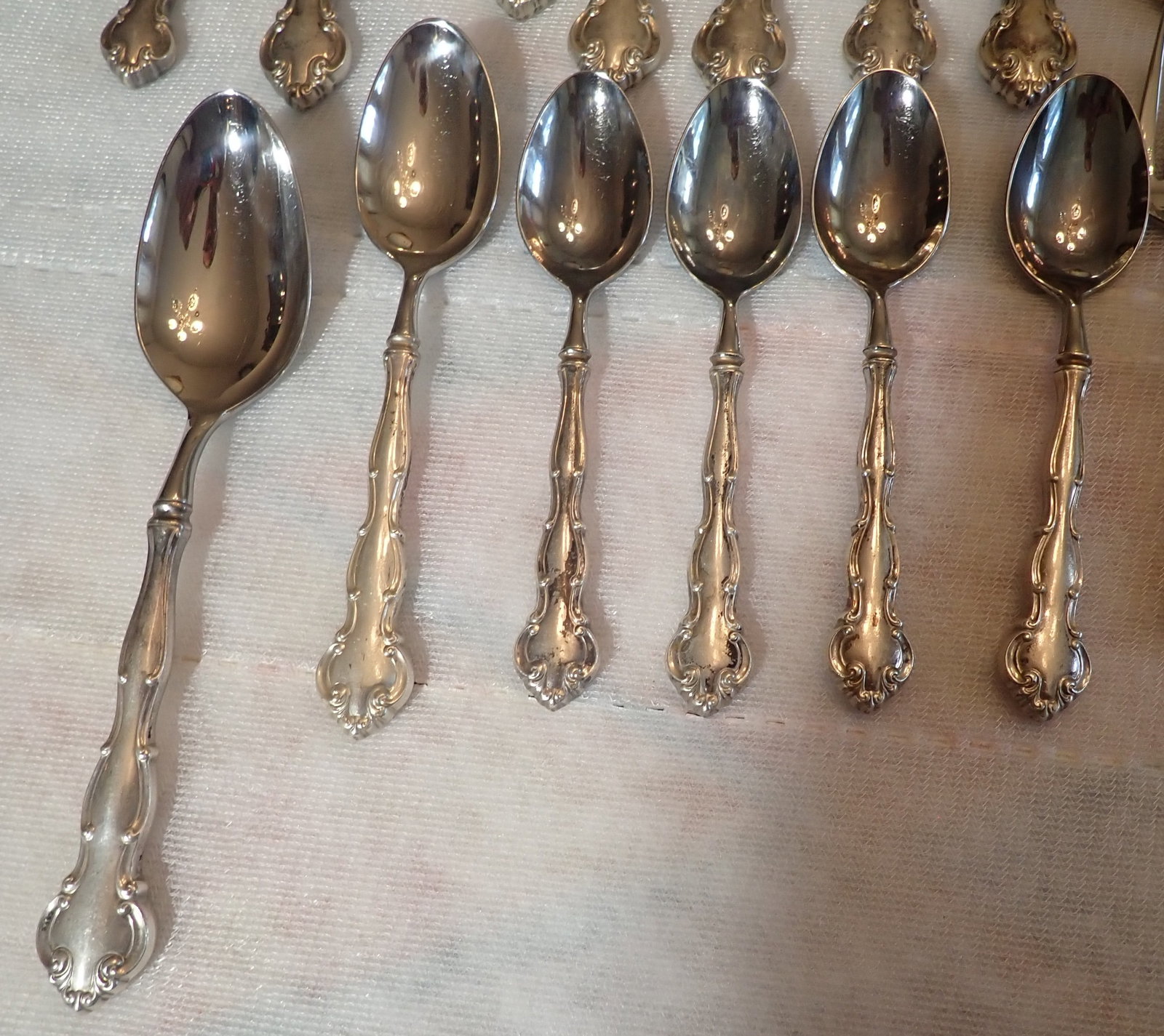 42pcs Wallace Flatware w/ Sterling Silver Handles - 7