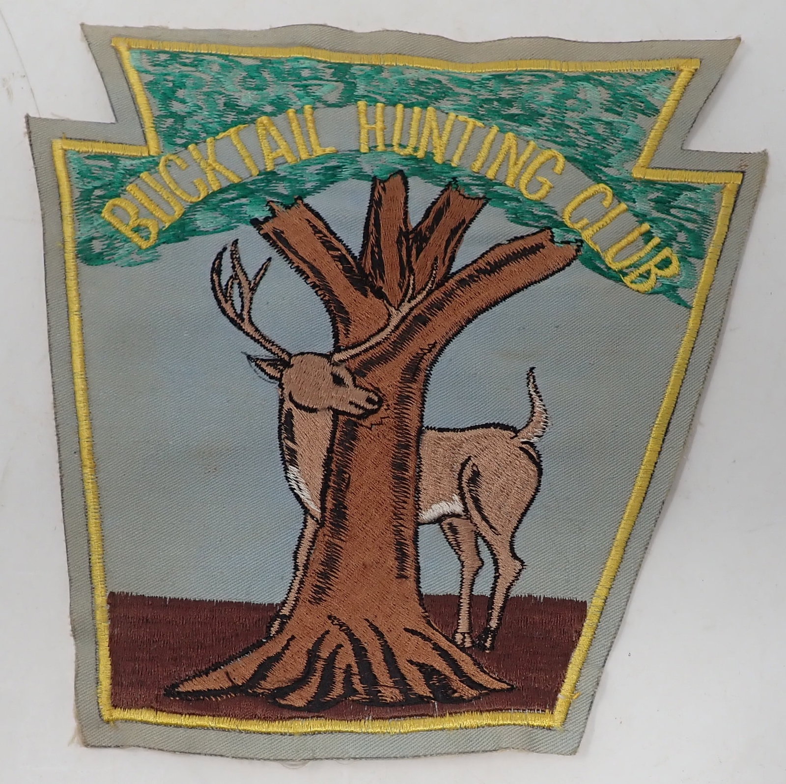 9 Bucktail Hunting Club Patches: Apprx 8 3/4" x 8 3/4". Shipping available
