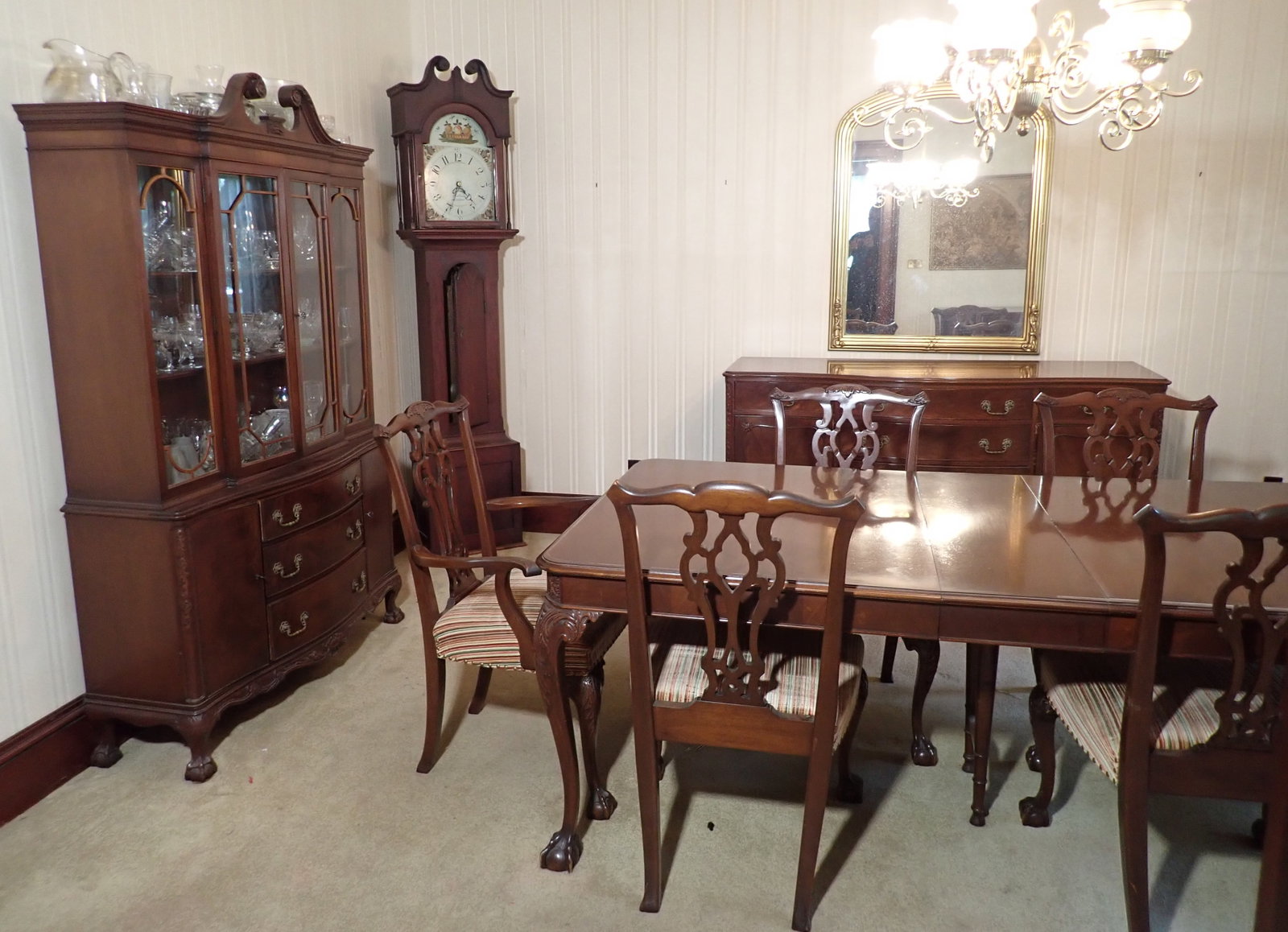 Van Sciver 10pc Chippendale Dining Room Set - 2