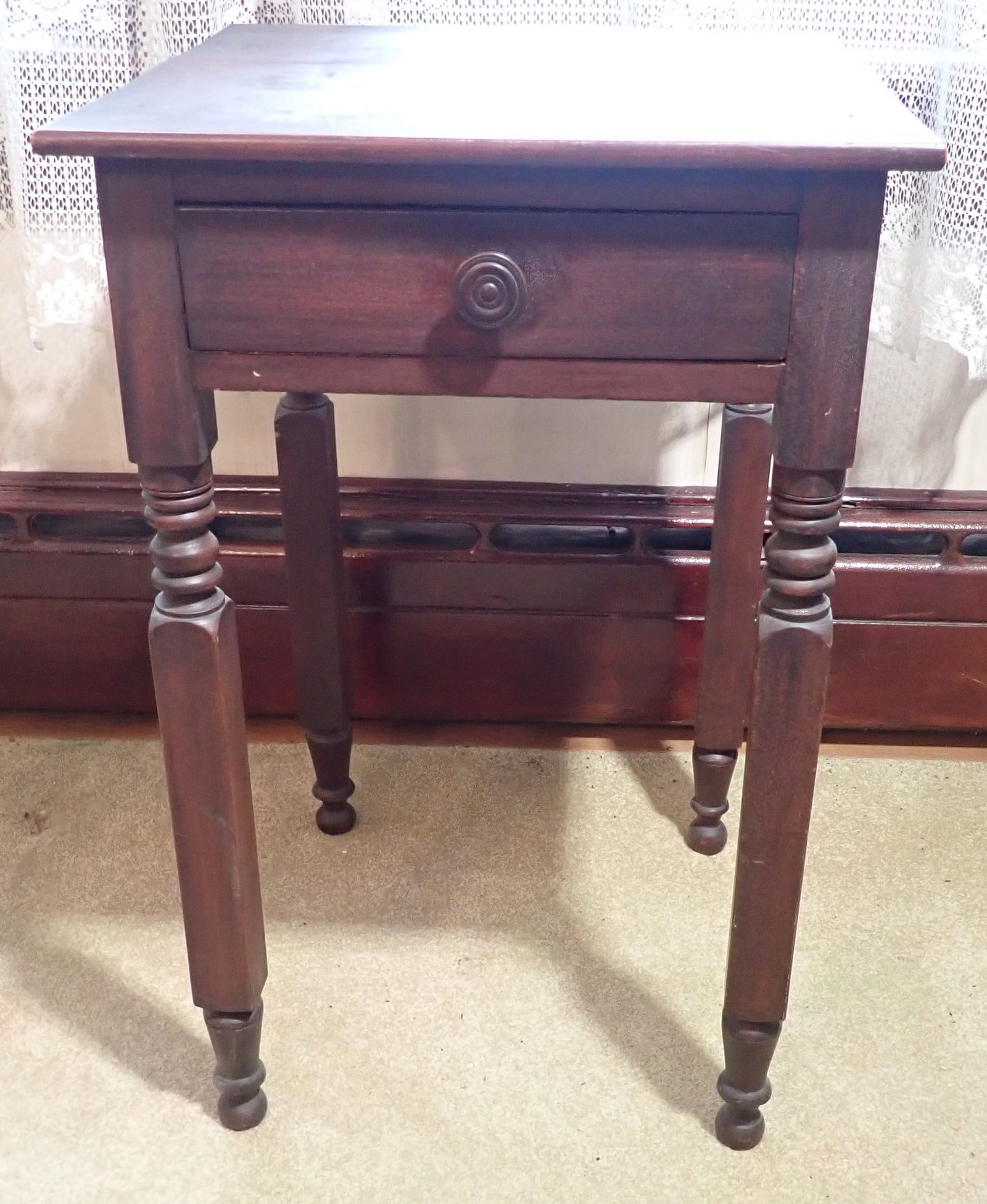 W.W Myers Belvidere NJ One Drawer Stand: Apprx 18" x 18 1/4" x 28 1/2" tall. No in house shipping !