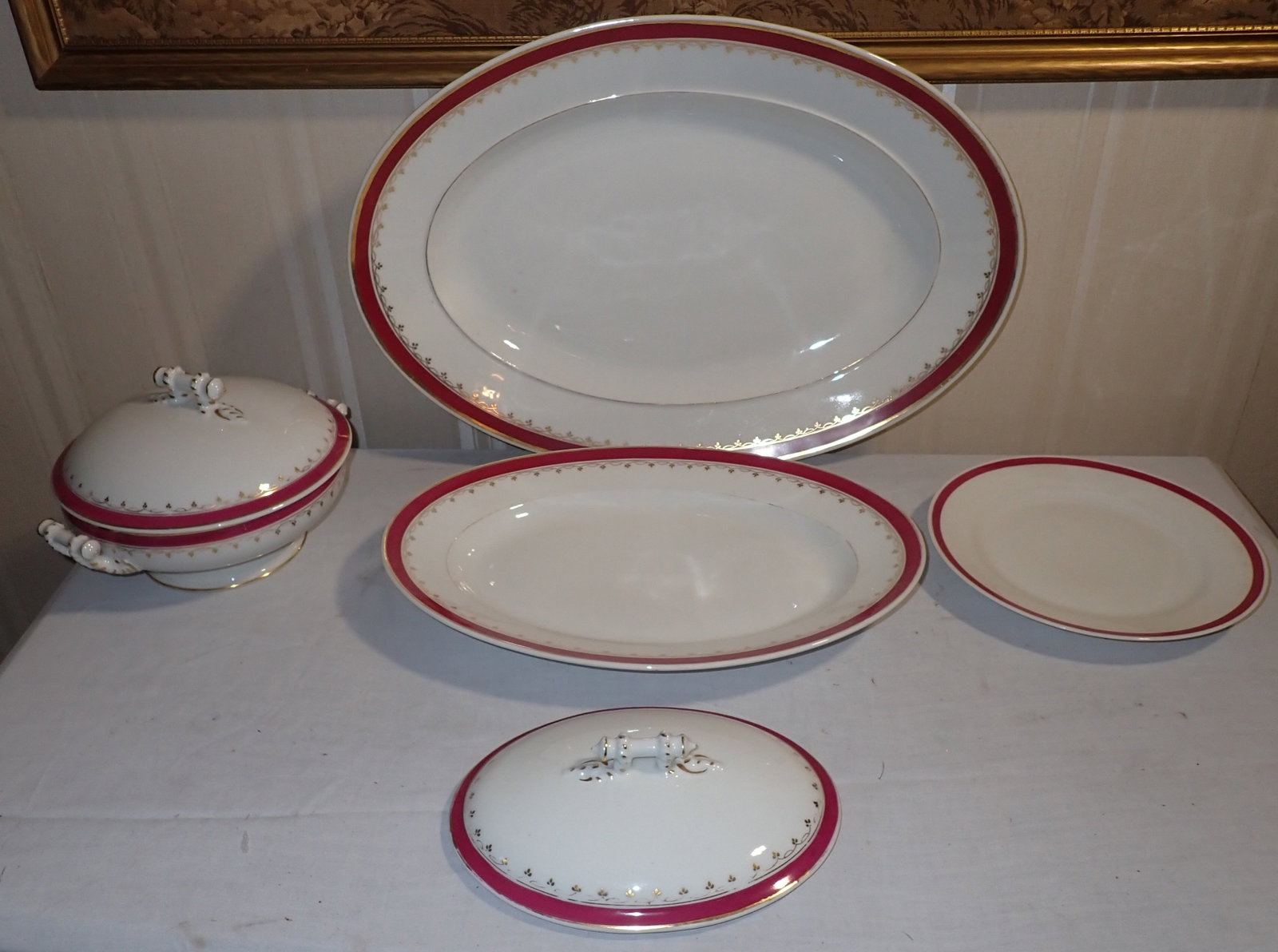 H&C Porcelain Platters , Plate , Veggie Dish: Largest platter is apprx 14 1/2" x 20 3/4". No in house shipping !