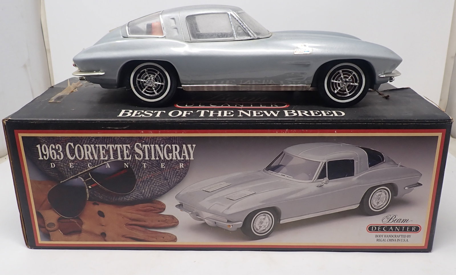 Beam 1963 Corvette Decanter: If there is liquor in it, it must be dumped out, before removing from house ! No in house shipping !