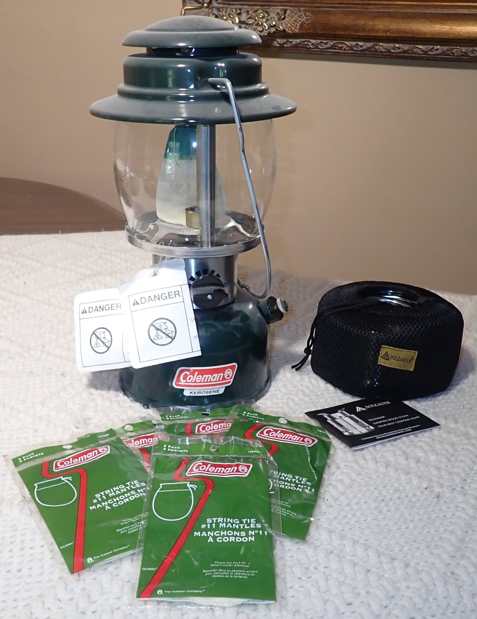 Coleman Kerosene Lantern & Soleader Wood Stove (1 of 4)