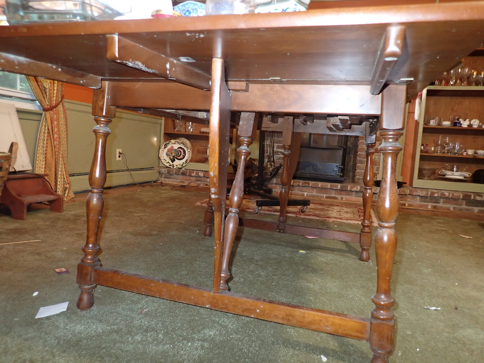 Drop Leaf Extension Dining Room Table - 4