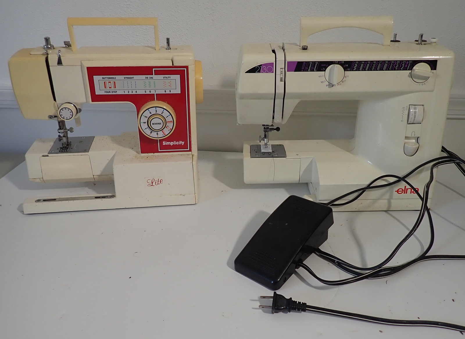Simplicity Lite & Elna 2130 Sewing Machines (1 of 3)